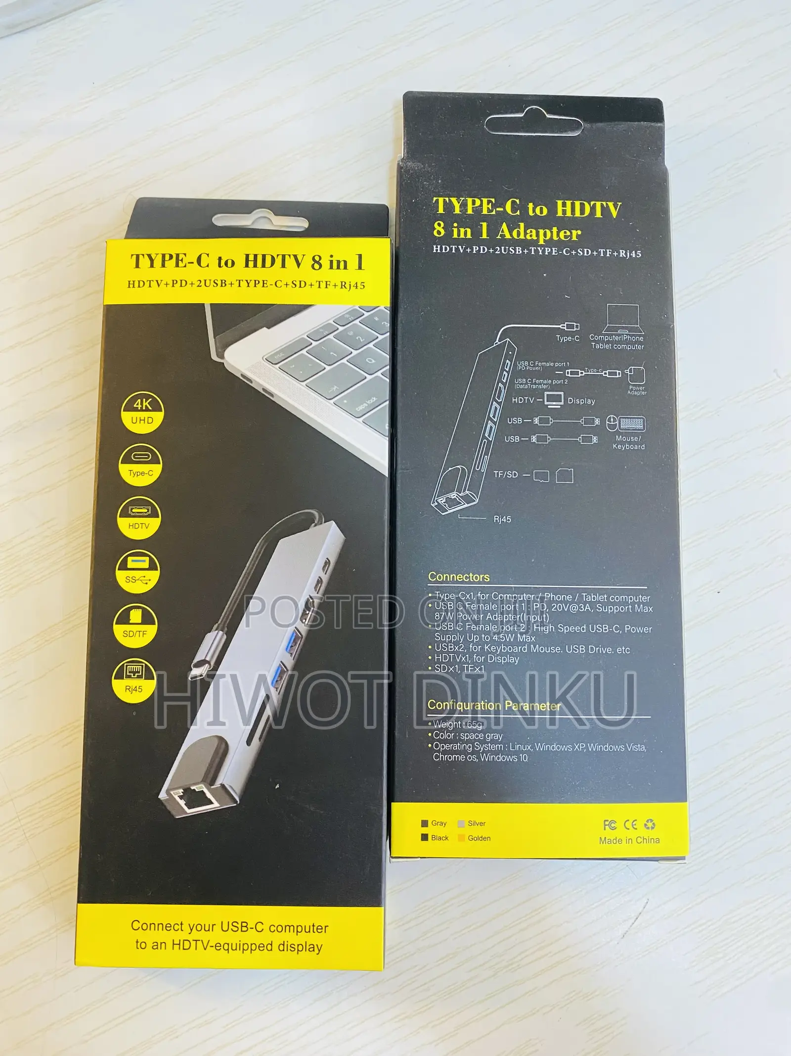 Type-C to HDTV 8 in 1