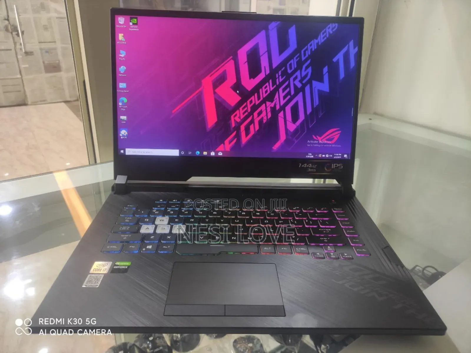 New Laptop Asus ROG Strix G15 G512 16GB Intel Core I7 SSD 512GB