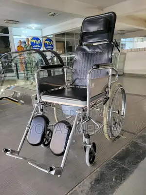 Commode Reclining Wheelchair፶茌easily Accessible Commode Seat