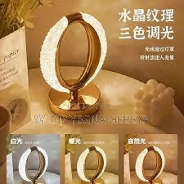 3-Way Dimmable Touch Control Crystal Table Desk Lamp