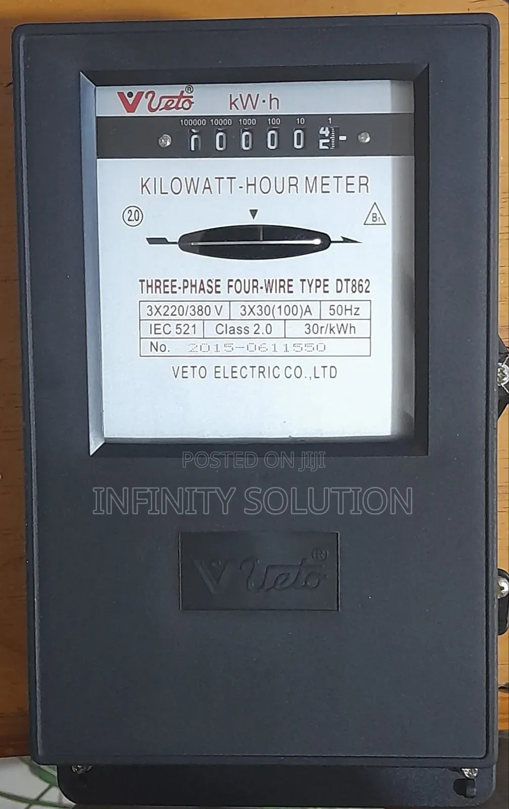 Three Phase KWH Meter 100a