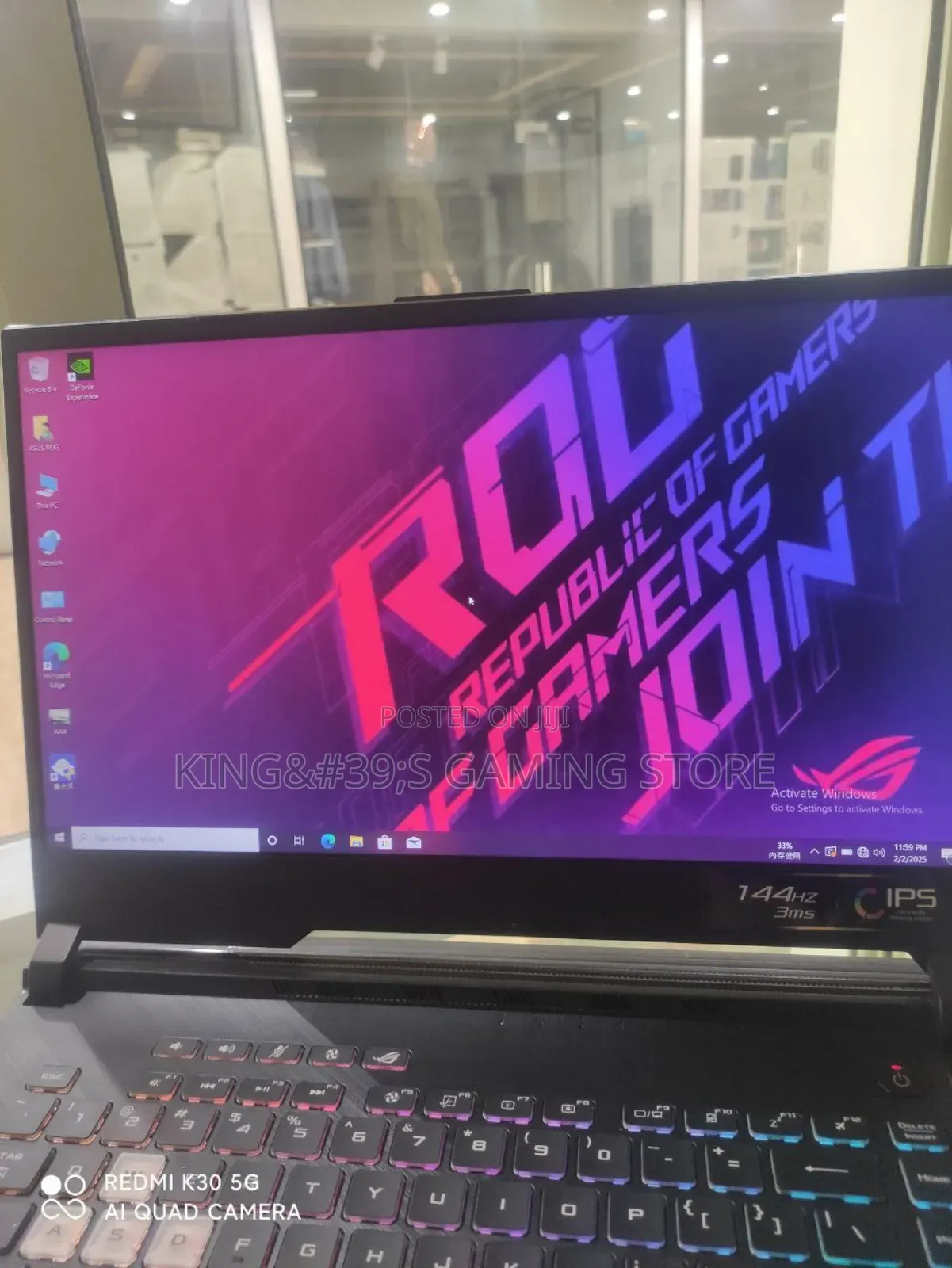 New Laptop Asus ROG Strix G15 G512 16GB Intel Core I7 SSD 512GB