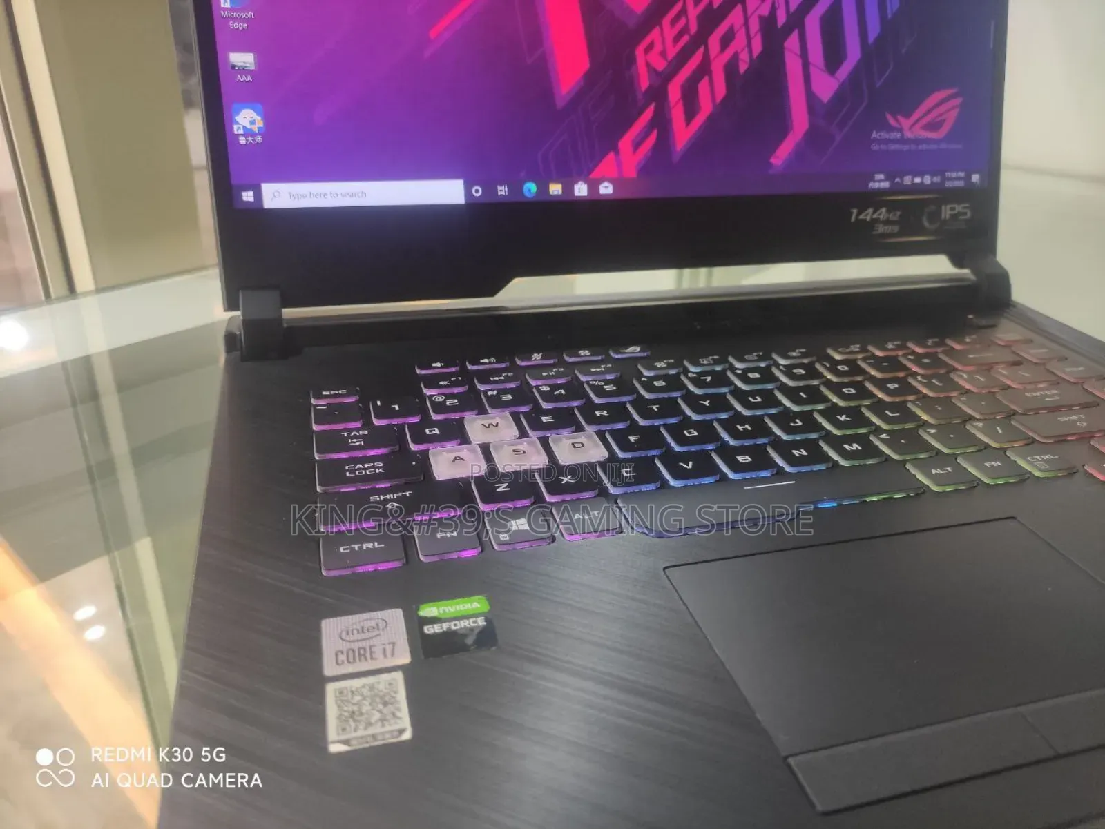 New Laptop Asus ROG Strix G15 G512 16GB Intel Core I7 SSD 512GB