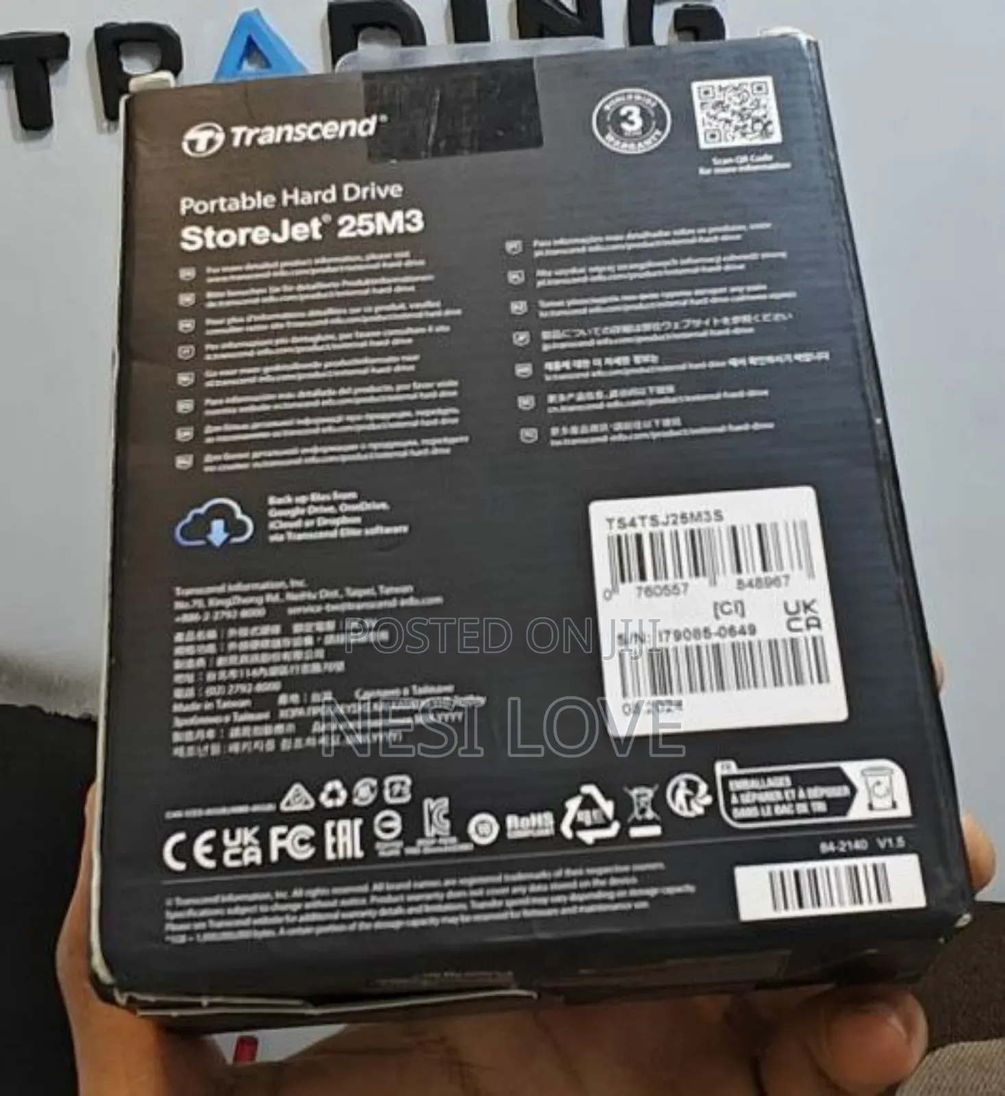 4tb Transcend External Hard Disk Drive