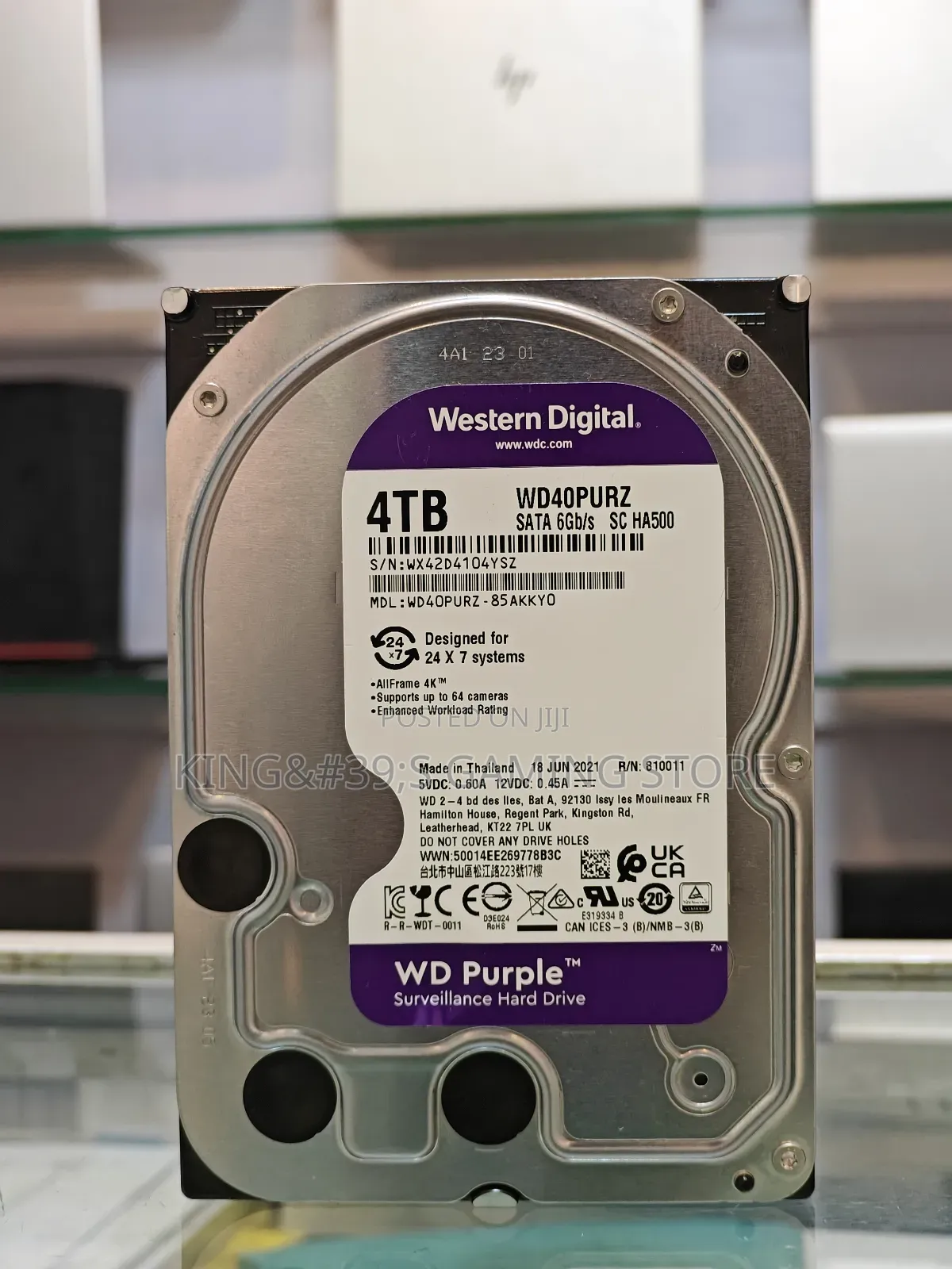 4TB WD Purple Internal Hard Disk Drive
