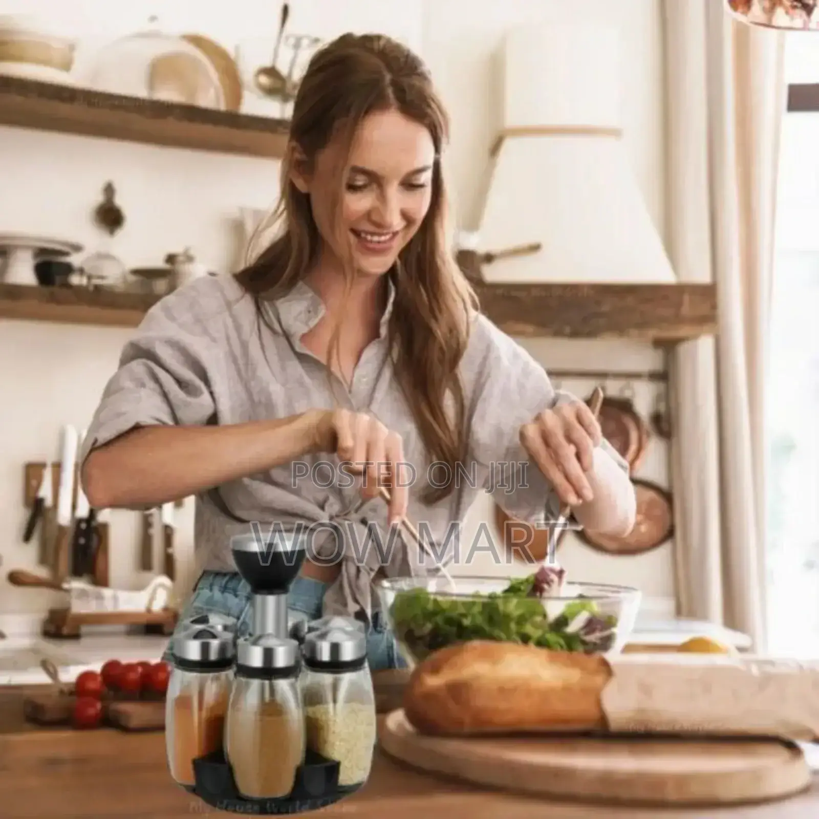  7pcs Rotating Spice Rack 
 የጥራጥሬ ማስቀመጫ