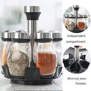  7pcs Rotating Spice Rack 
 የጥራጥሬ ማስቀመጫ