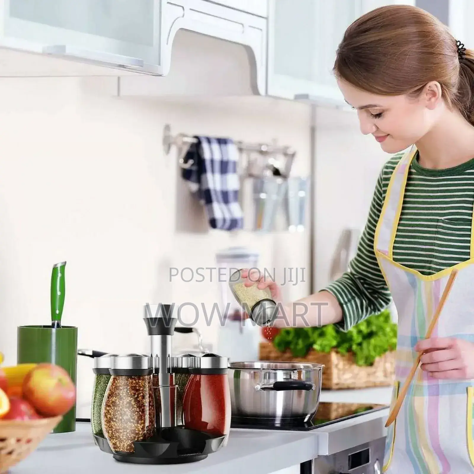  7pcs Rotating Spice Rack 
 የጥራጥሬ ማስቀመጫ
