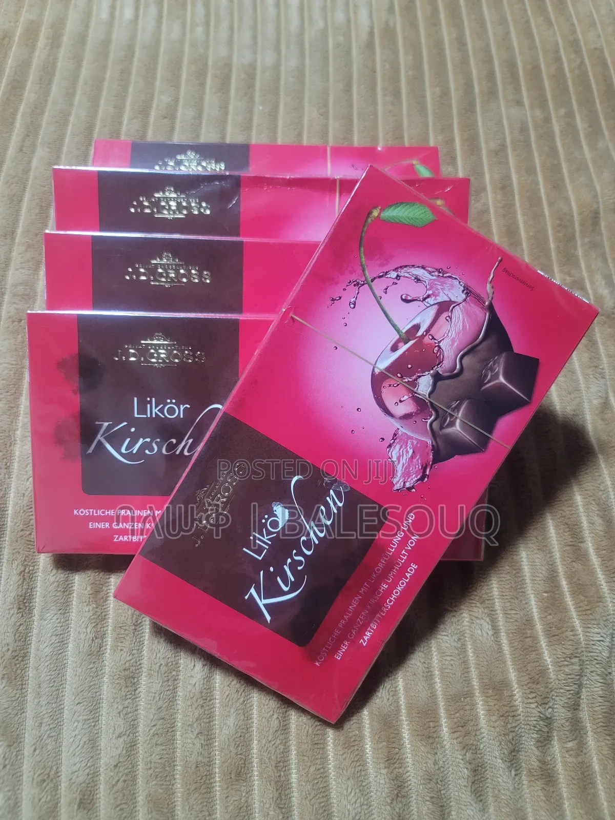 JD GROSS - Cherry Liqueurs Chocolate With 11% Alcohol