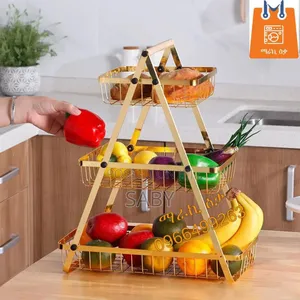 Photo - Golden And Black Fruit Basket Layer