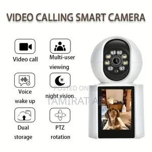 Photo - Video Calling Home Smart Camera With 2.8 Inch HD Screen