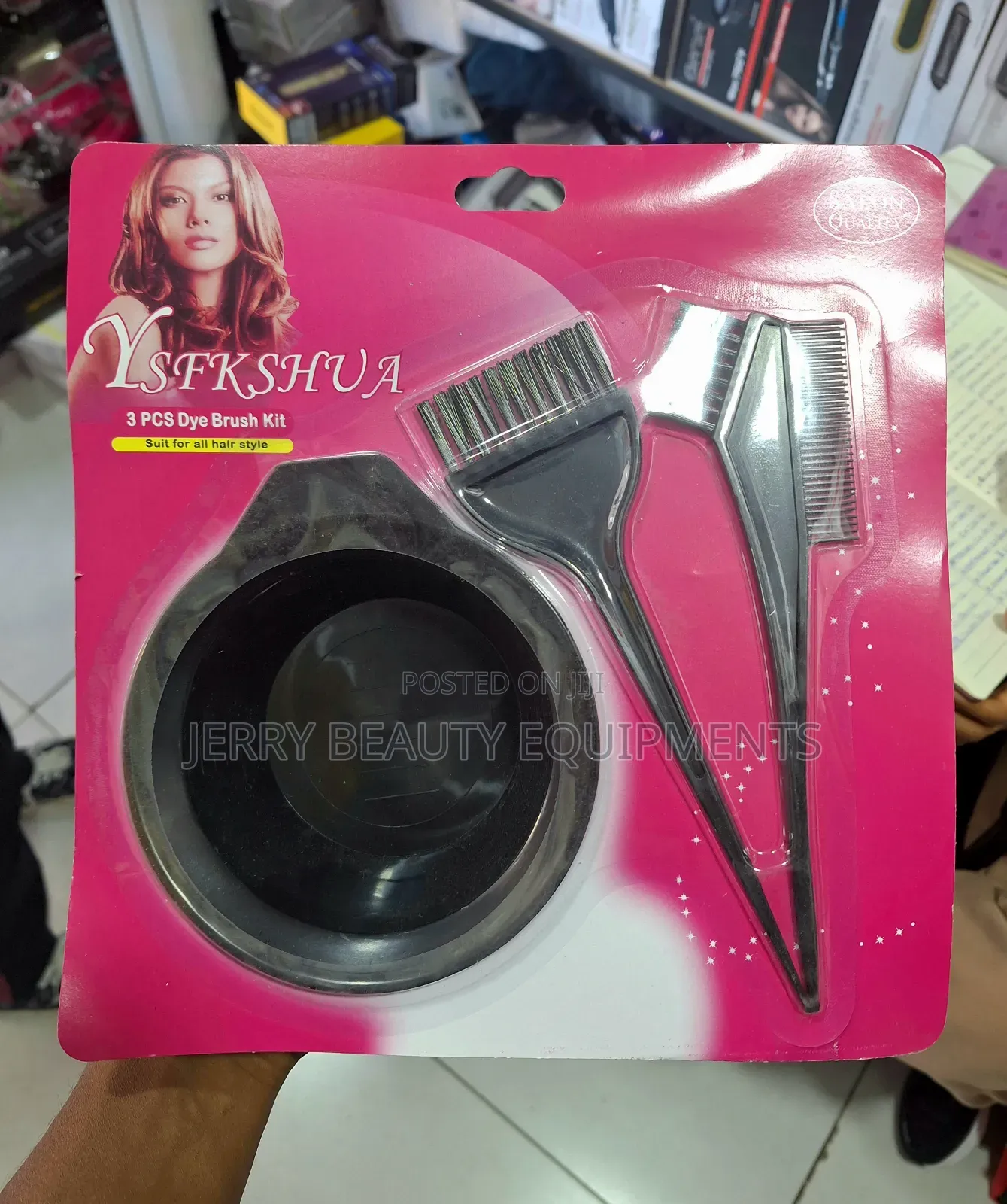 3 PCS Dye Brush Kit የፀጉር ቀለም መቀቢያ