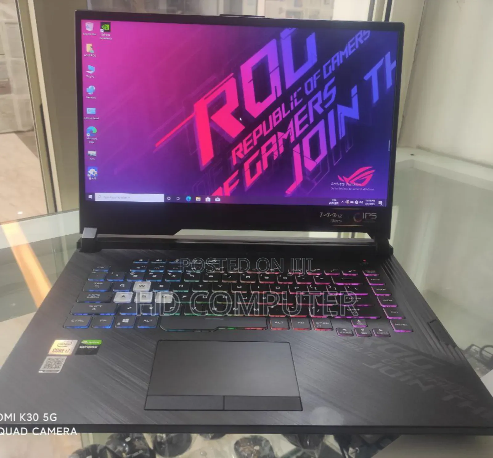 New Laptop Asus ROG Strix G15 16GB Intel Core I7 SSD 512GB