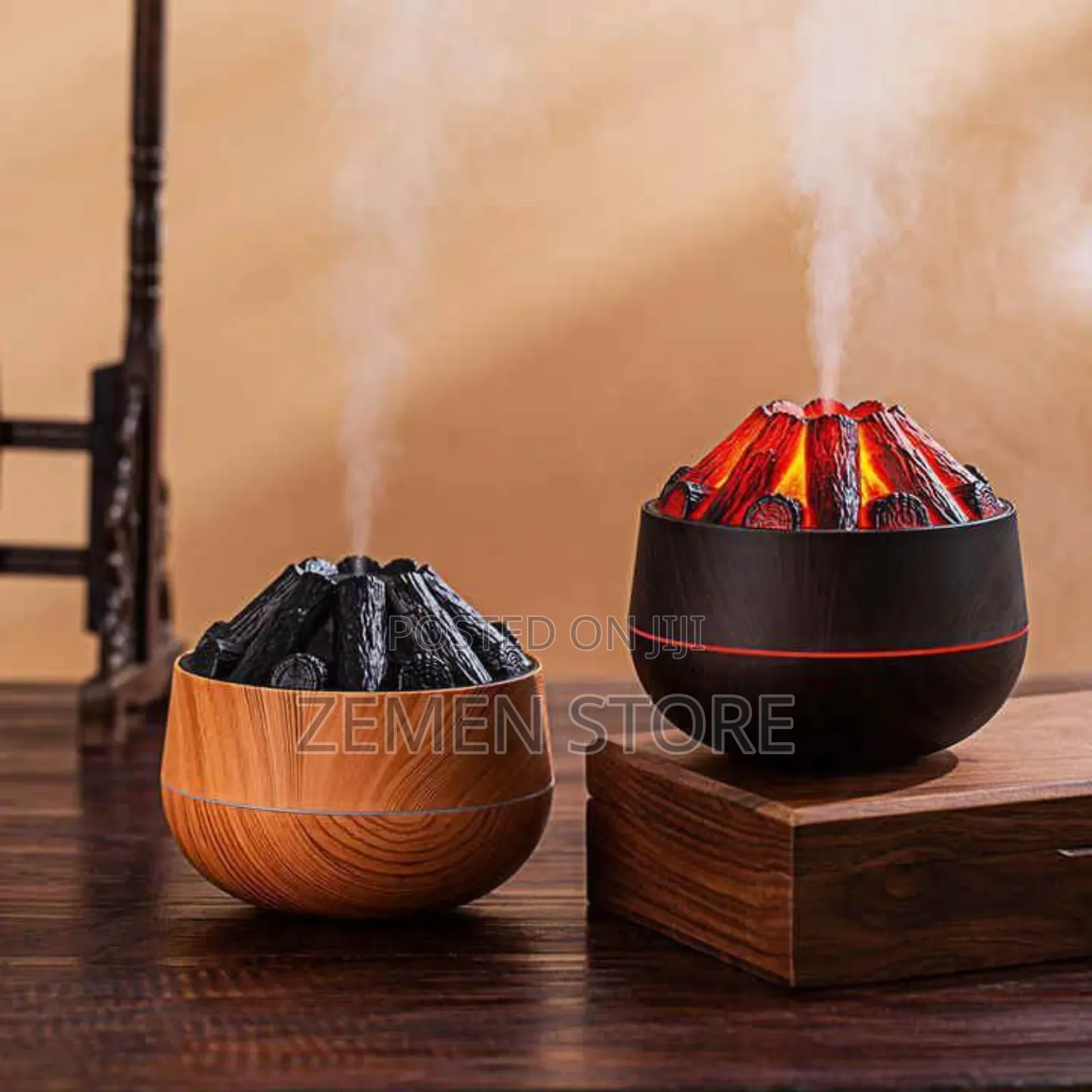 Volcano Flame Humidifier – Deep Hydration Relaxing Ambianc