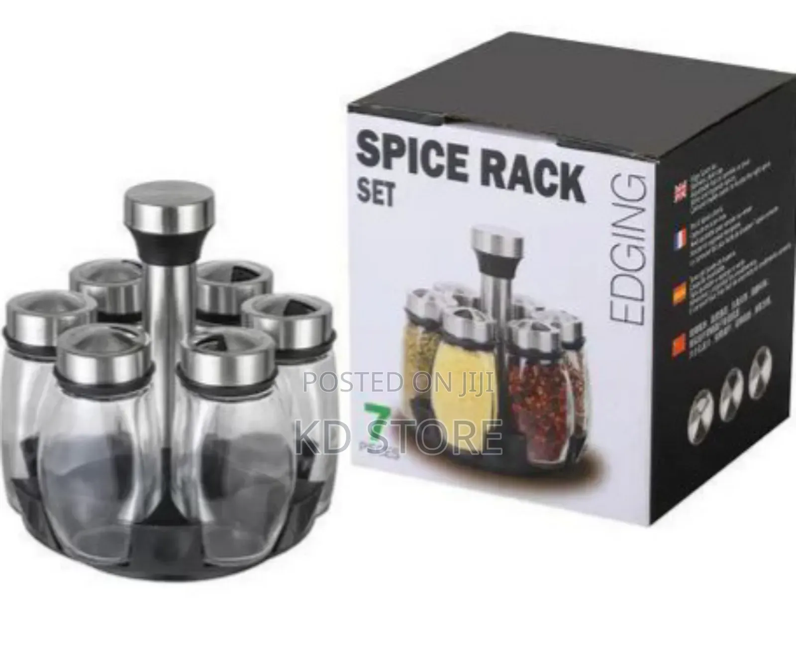 7pcs Rotating Spice Rack 
 የጥራጥሬ ማስቀመጫ