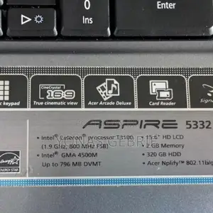 New Laptop Acer Aspire 5332 2GB Intel Celeron SSD 160GB