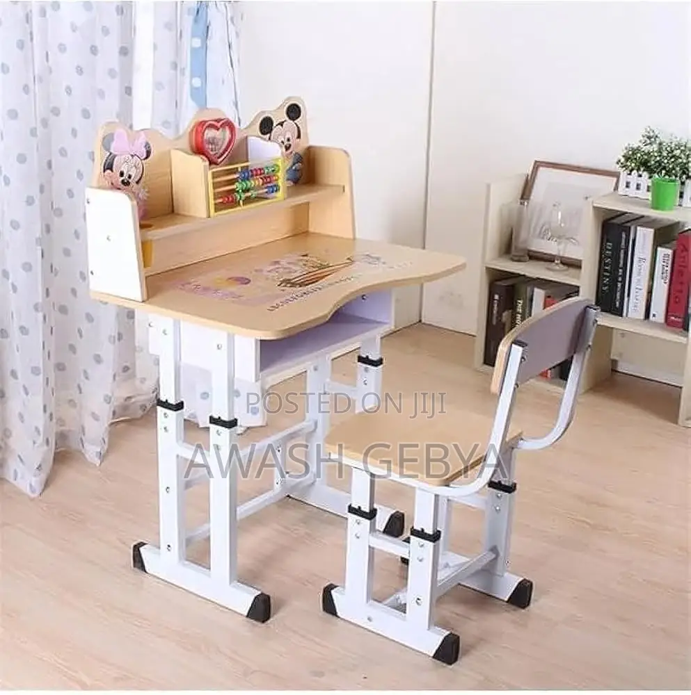 Colorful Baby Study Table Chair Set Adjustable Fun Design