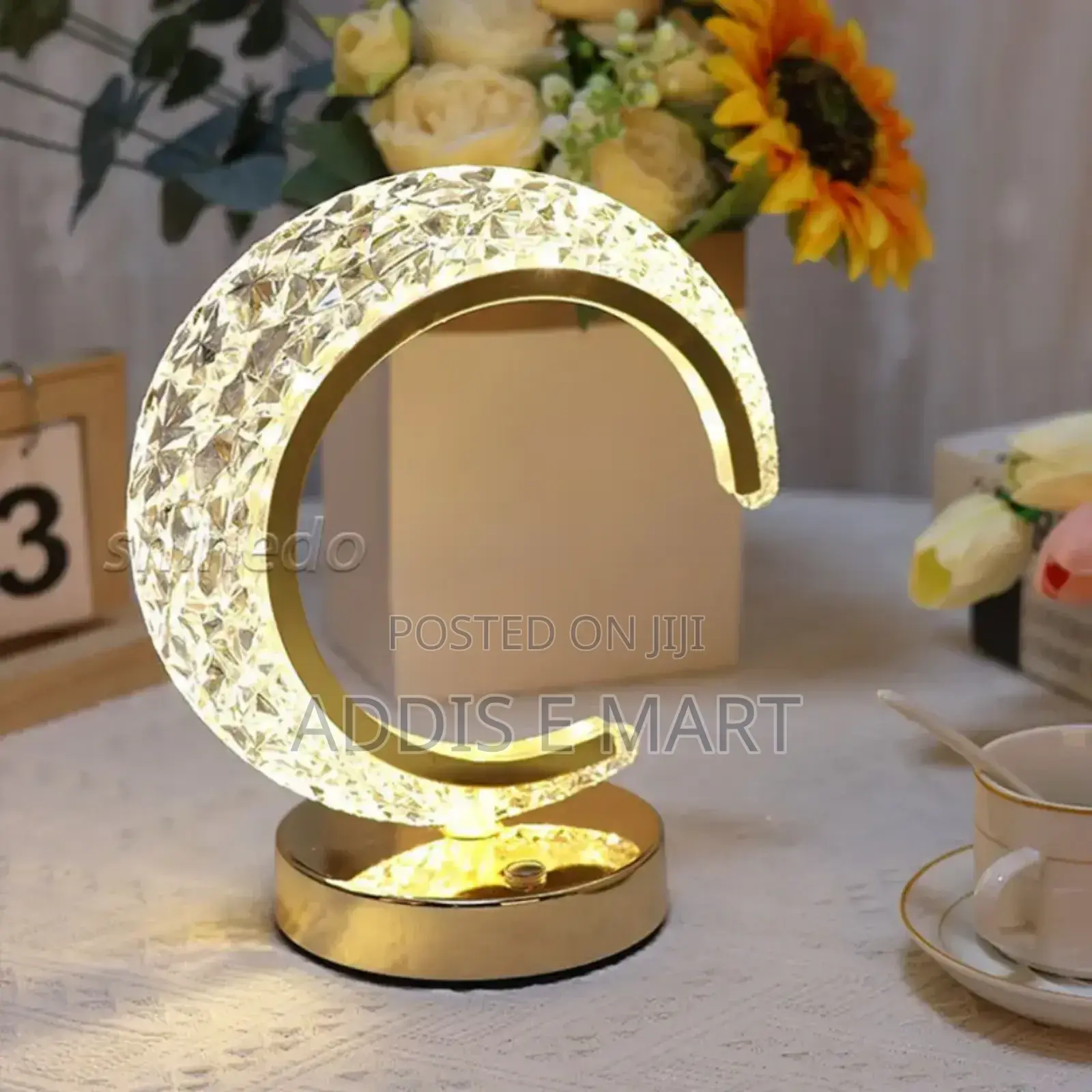 Color Changing LED Crystal Table Lamp