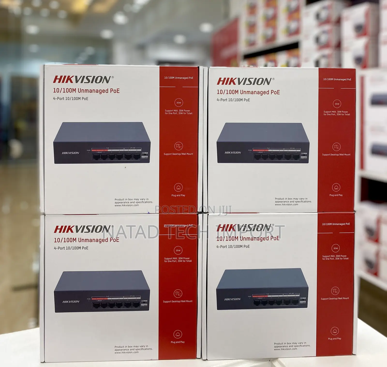 Hikvision 4port POE Switch