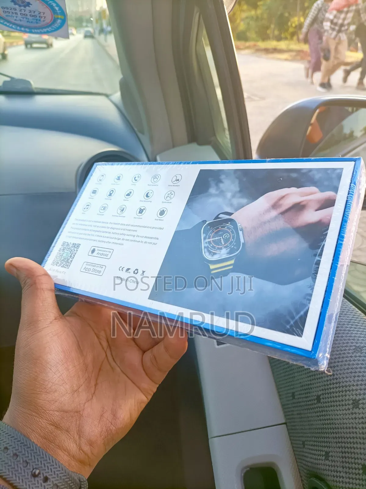 Smart Watch Fullscreen With 3 Straps