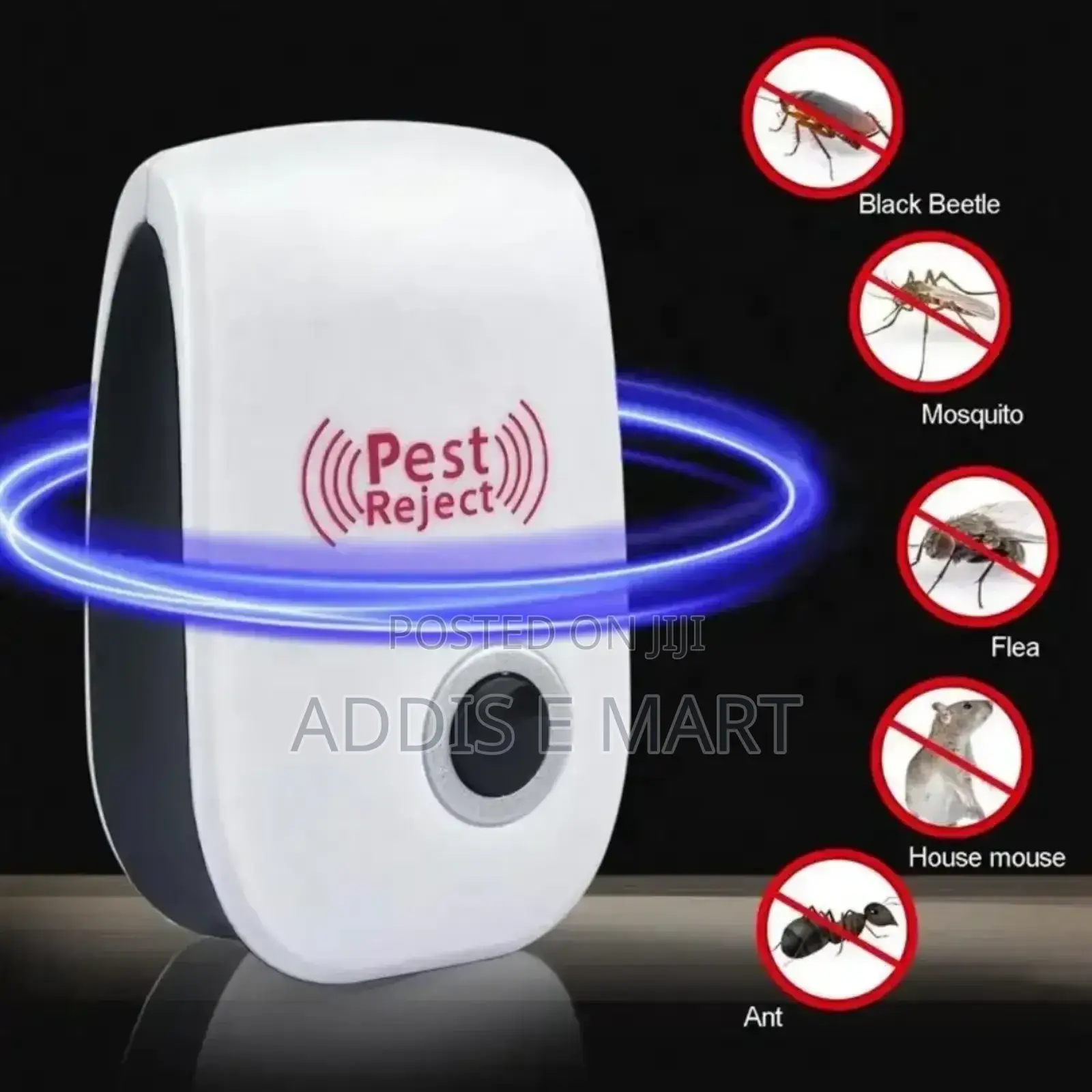 20 ሜትር ድረስ የሚሰራ Ultrasonic Pest Repeller