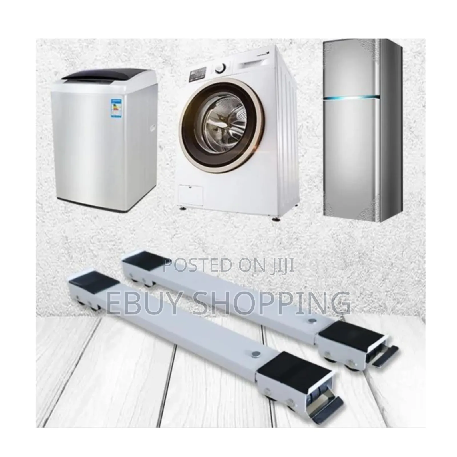 Labor-Saving Base for Washing Machines and Refrigerator