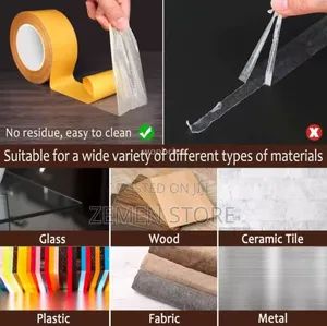 Double-sided Nano Gel Carpet Tape – Reusable Strong