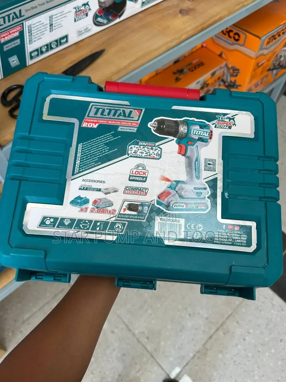 Total Brusless Chargeable Drill Metal Chuck