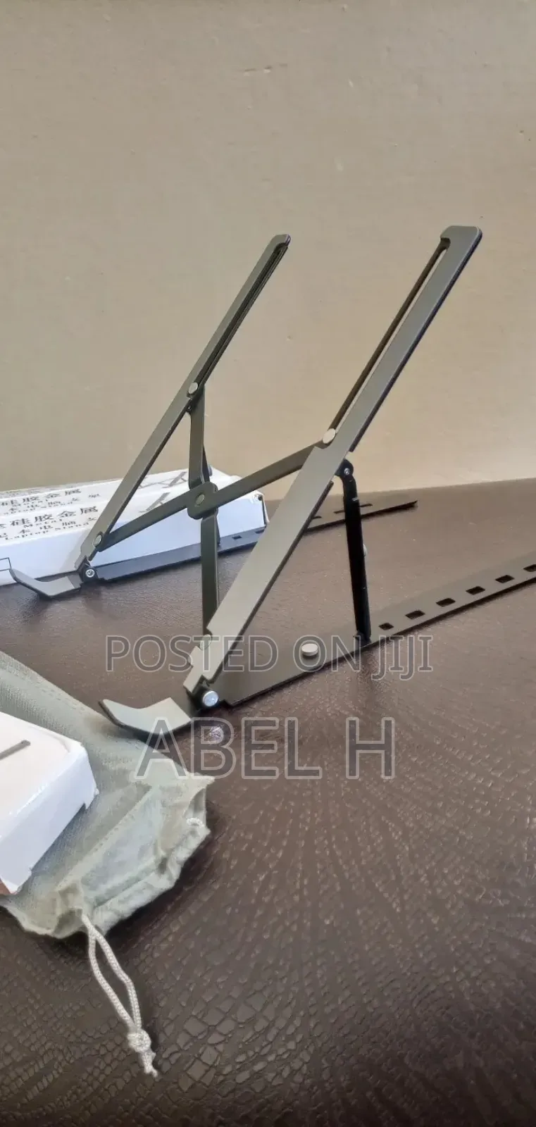 2PCS Laptop Stand Aluminum Metal | የብረት የላፕቶፕ ማስቅመጫ