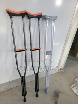 Photo - Walking Crutches - ፪accessories Fits Heights-Crutches፸宙ክራንች
