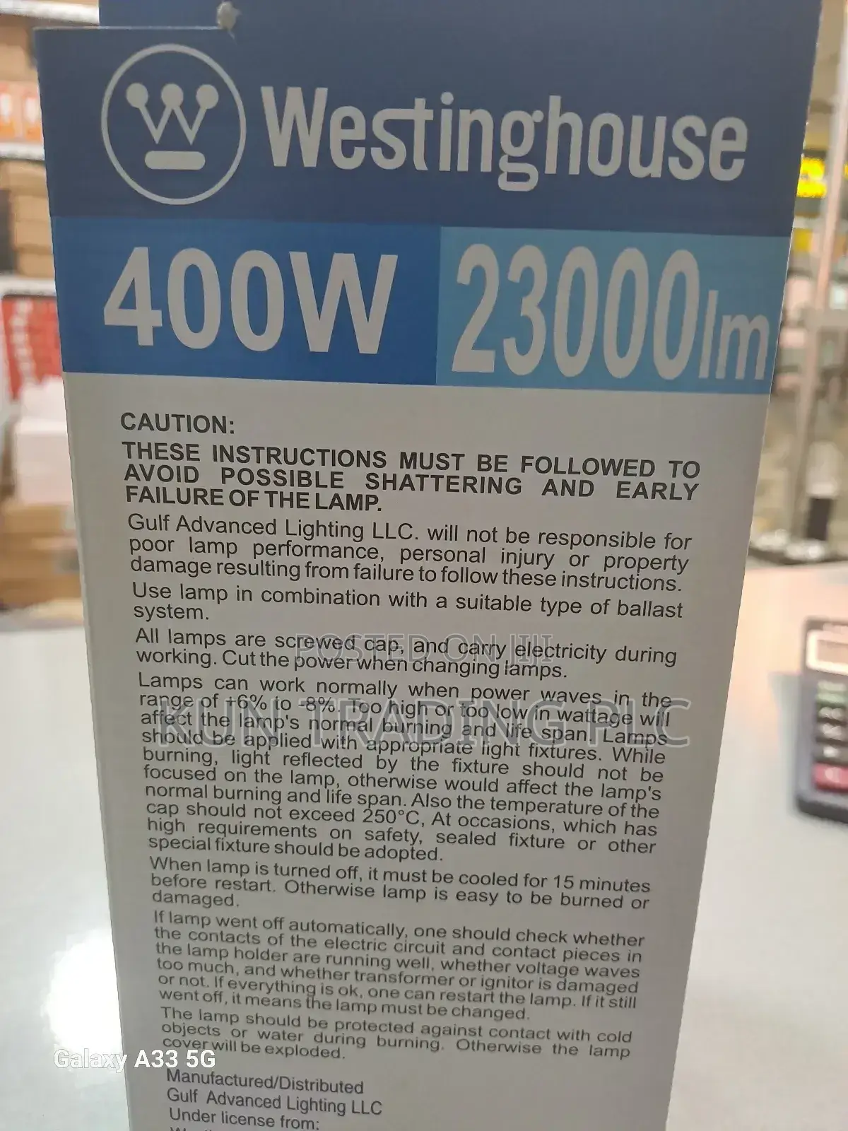 Mercury Lamp 400watt