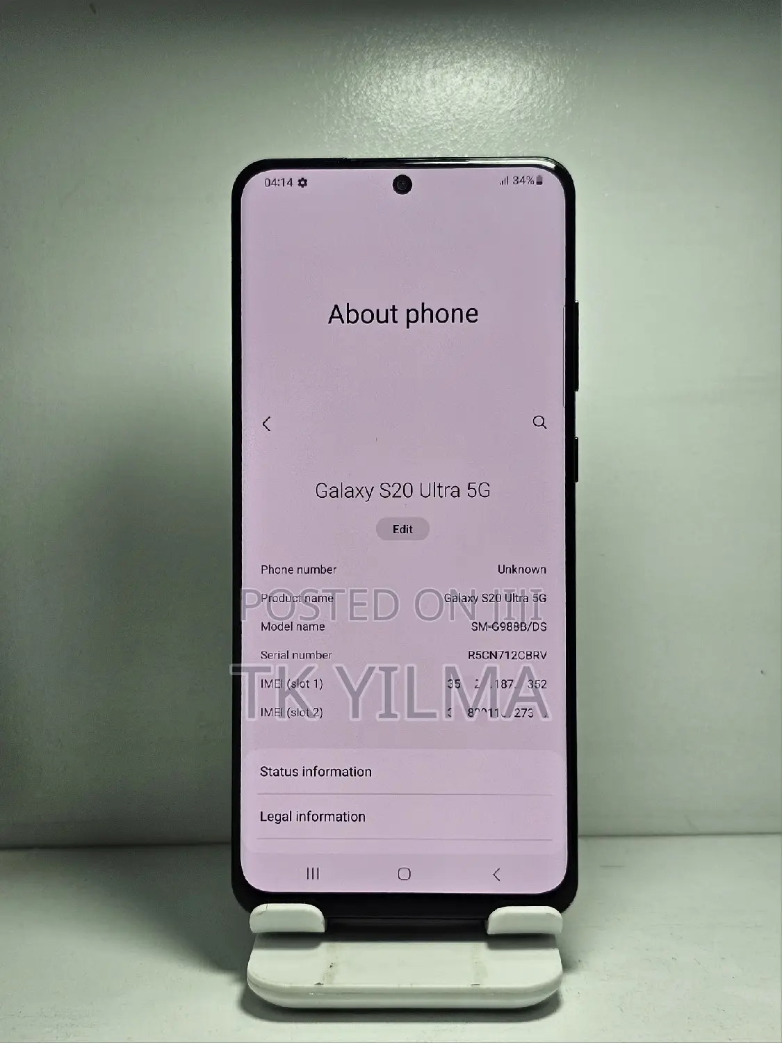 New Samsung Galaxy S20 Ultra 5G 256 GB Black