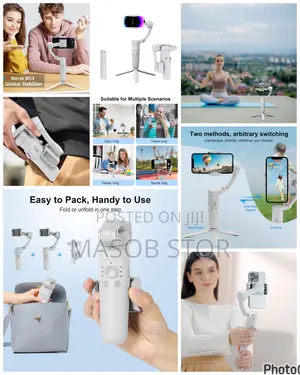 M13 Axis Anti-Shake Gimbal Stabilizer/እንቅስቃሲን እየተከተለ የመቅረፅ