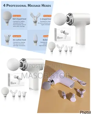 Photo - 4in1 Mini Massager Gun / ቫይብሬሽን ማሳጅ ማሽን