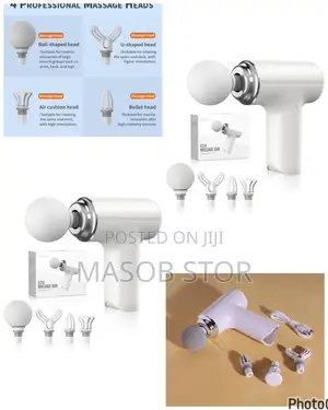 4in1 Mini Massager Gun / ቫይብሬሽን ማሳጅ ማሽን
