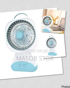 USB Rechargeable Desktop Fan ተንቀሳቃሽ Fan በቻርጅ የሚሰራ