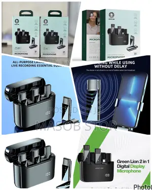 Photo - 2 በ 1 የያዘ ባለሁለት ገመድ አልባ የድምፅ መቅጃ