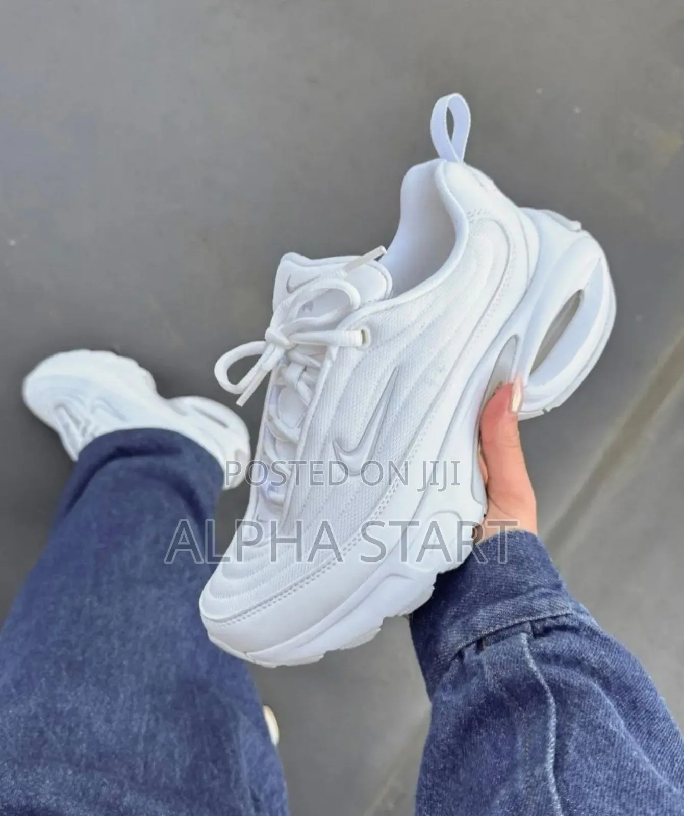 Nike Air #Max #Portal "#Triple White" Shoes for Men's 
#Men