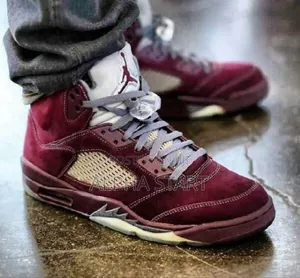 Photo - Air #Jordan 5 Retro #OG #Burgundy Shoes for Men's