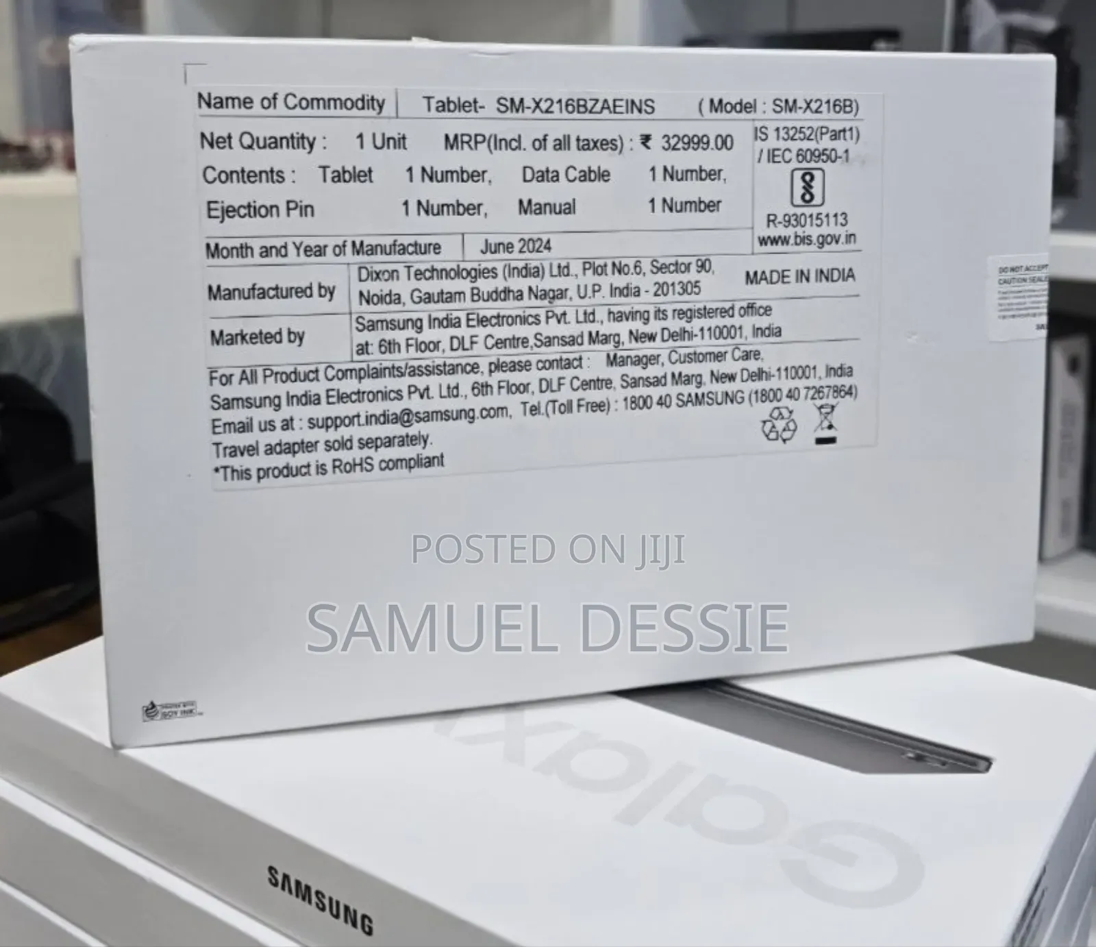 New Laptop Samsung 8GB SSD 128GB