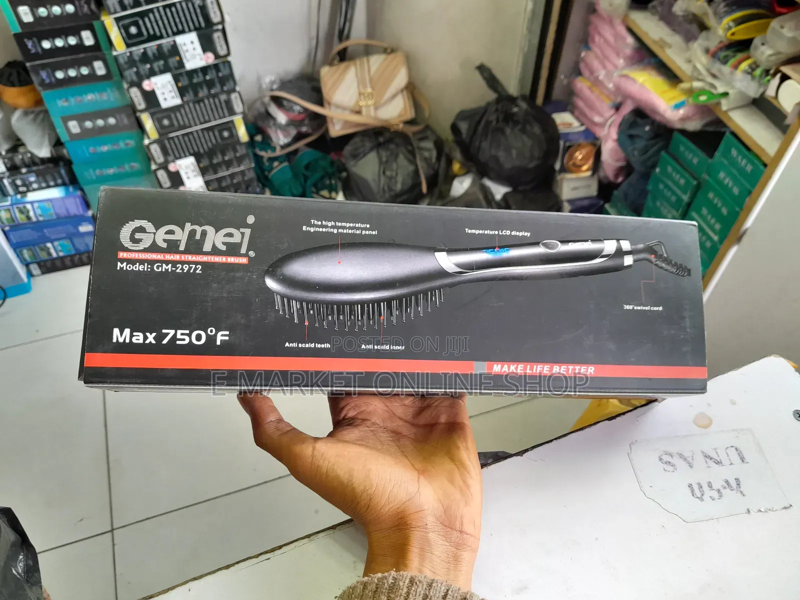 Orignal Pro Geemy Hair Strightn Brush for Womrn