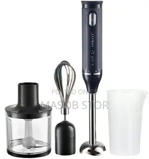 SOKANY Hand Blender 4 in 1(ሶካኒ የጁስ እና የሽንኩርት መፍጫ 4 በ 1) 500W