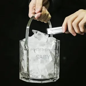 Glass Ice Bucket With Handle