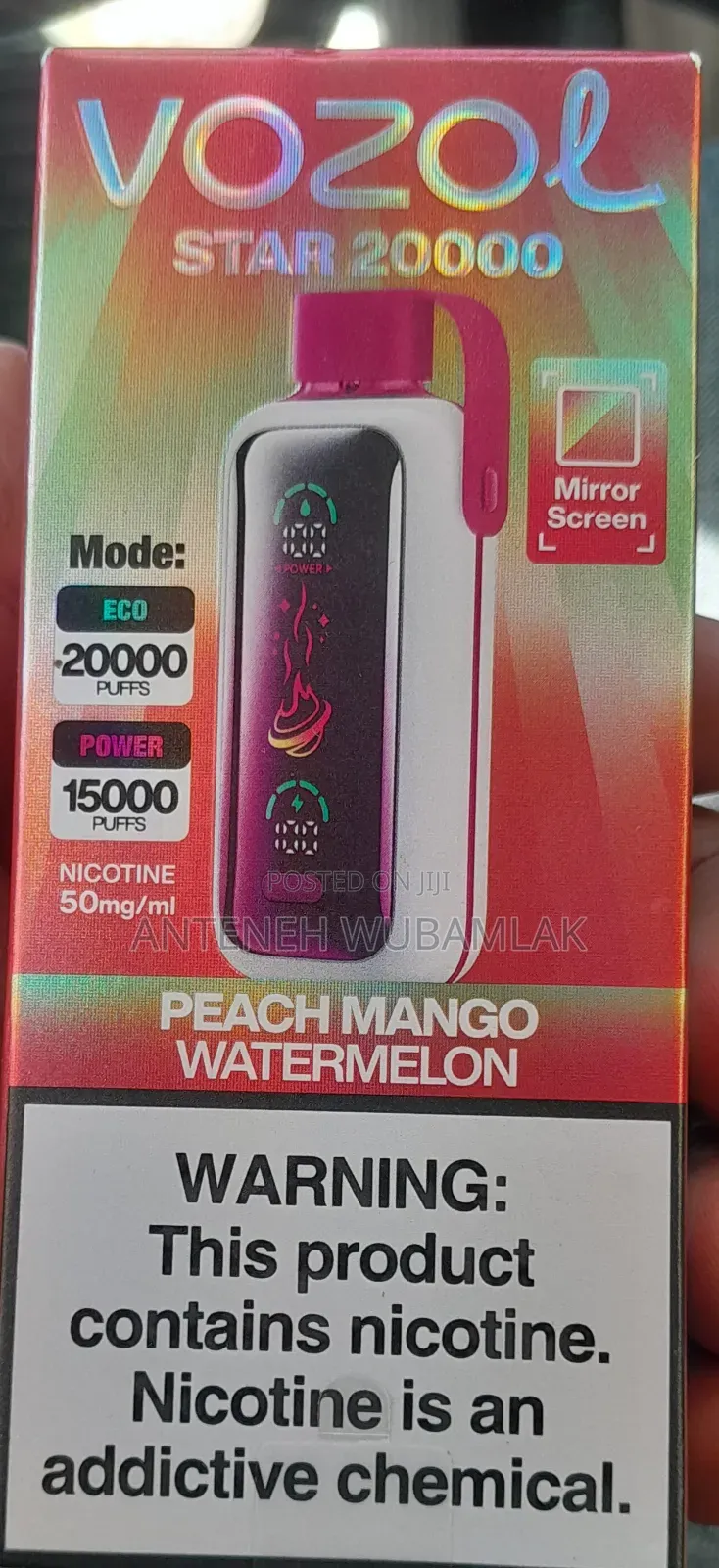 Vape 20000 Puff With Rechargeable