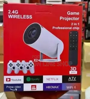 Photo - Mini Smart Game Projector + 2 Wireless Controllers