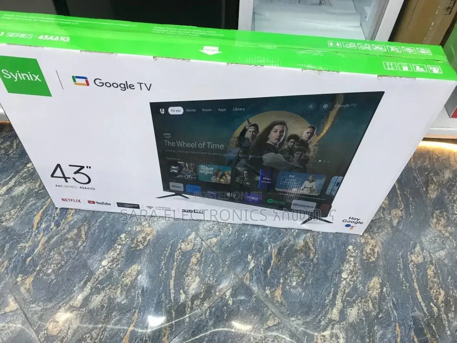 Syinix 43" Google Tv – Smart Entertainment at 50,500 Etb