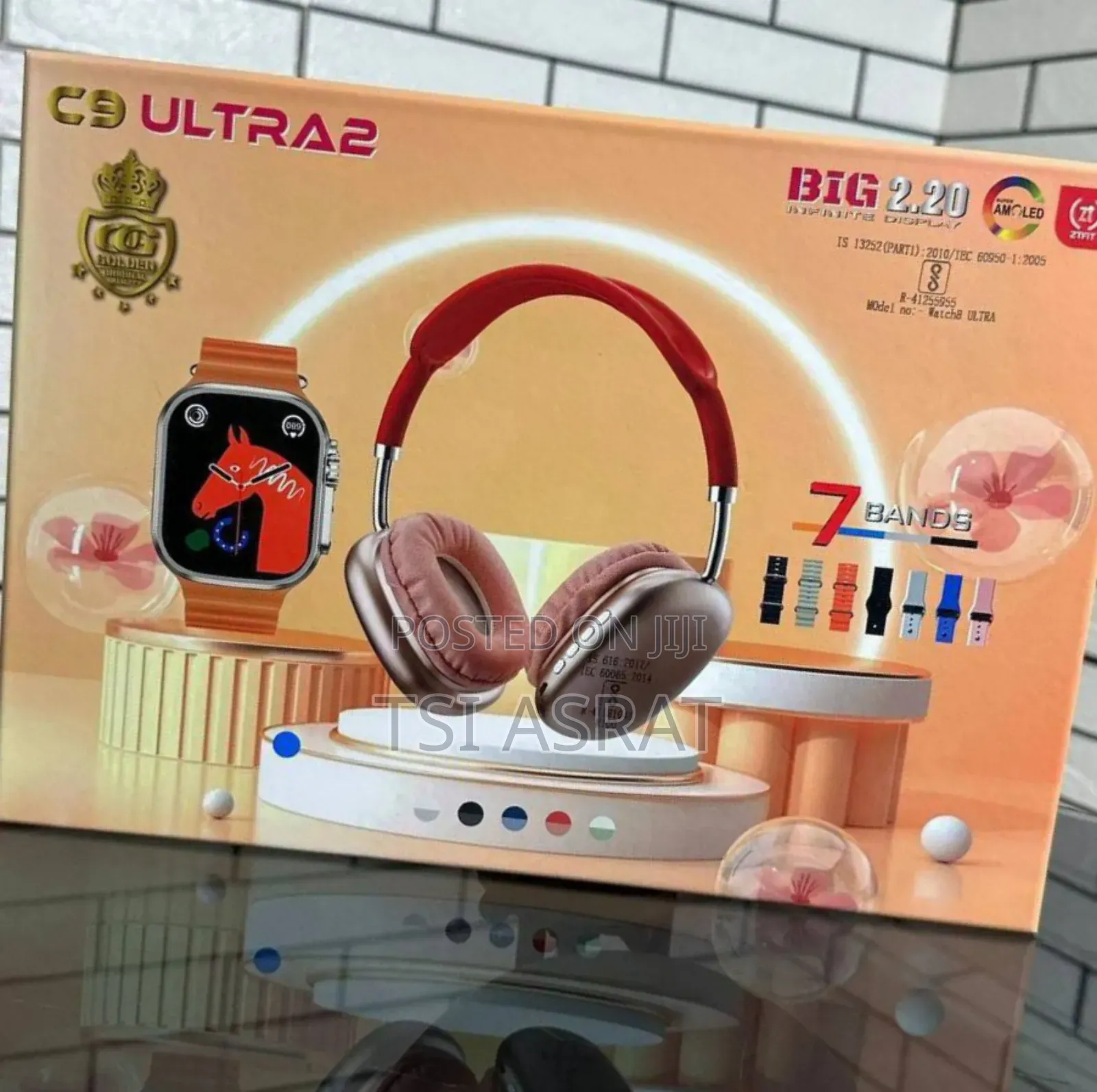 ZT Ultra Smart Watch Combo With 7 Straps