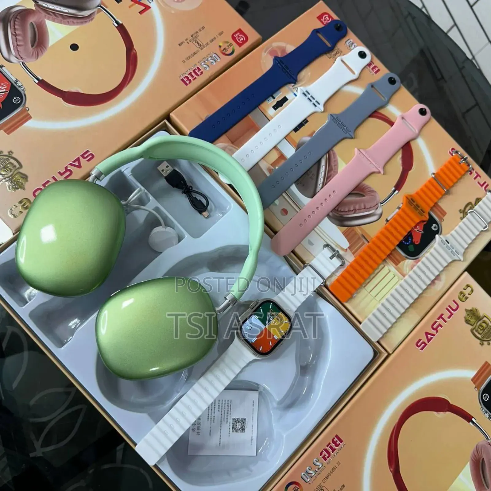 ZT Ultra Smart Watch Combo With 7 Straps