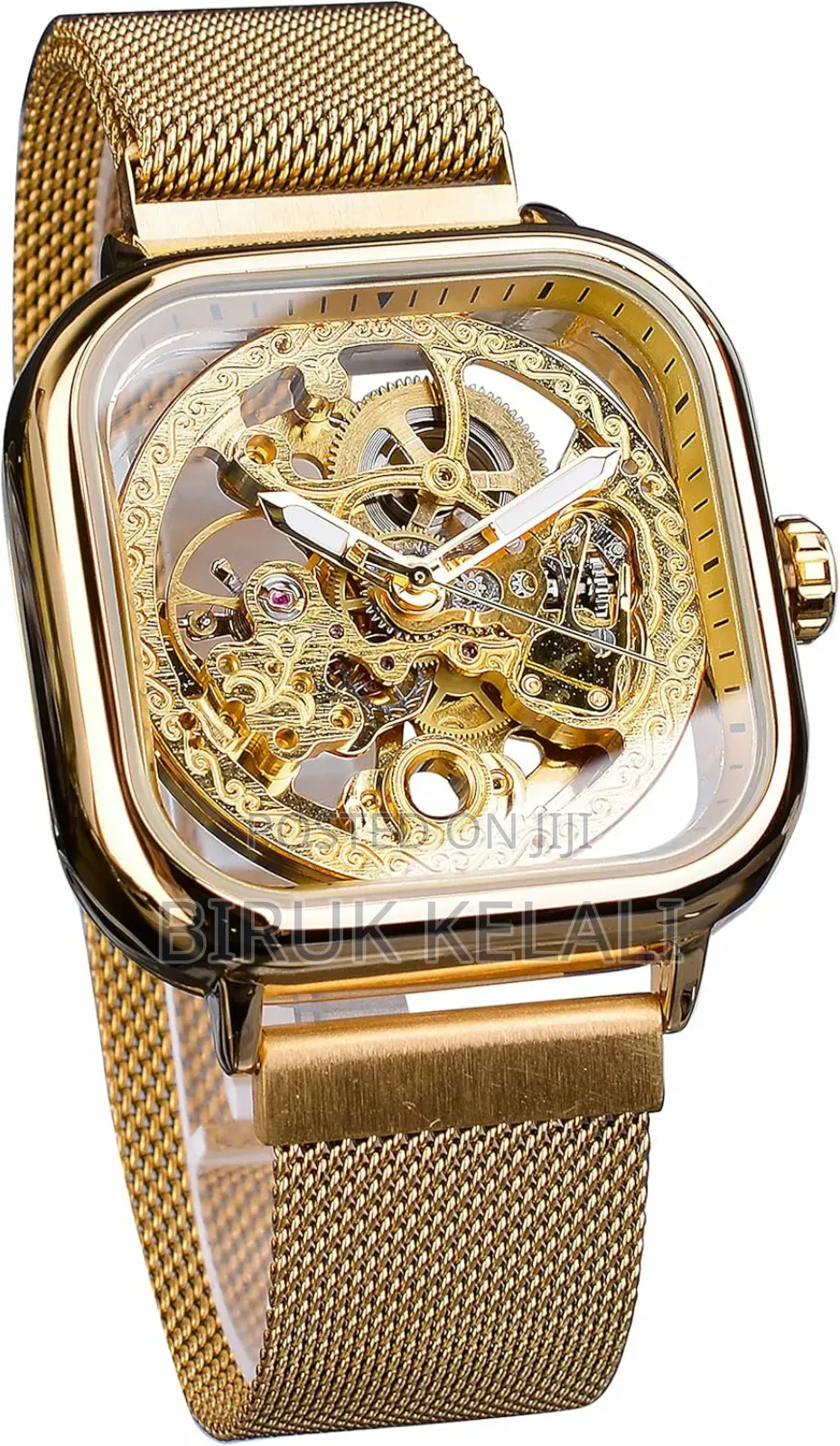 Luxury Automatic Mechanical Watch With Hollowed Dial