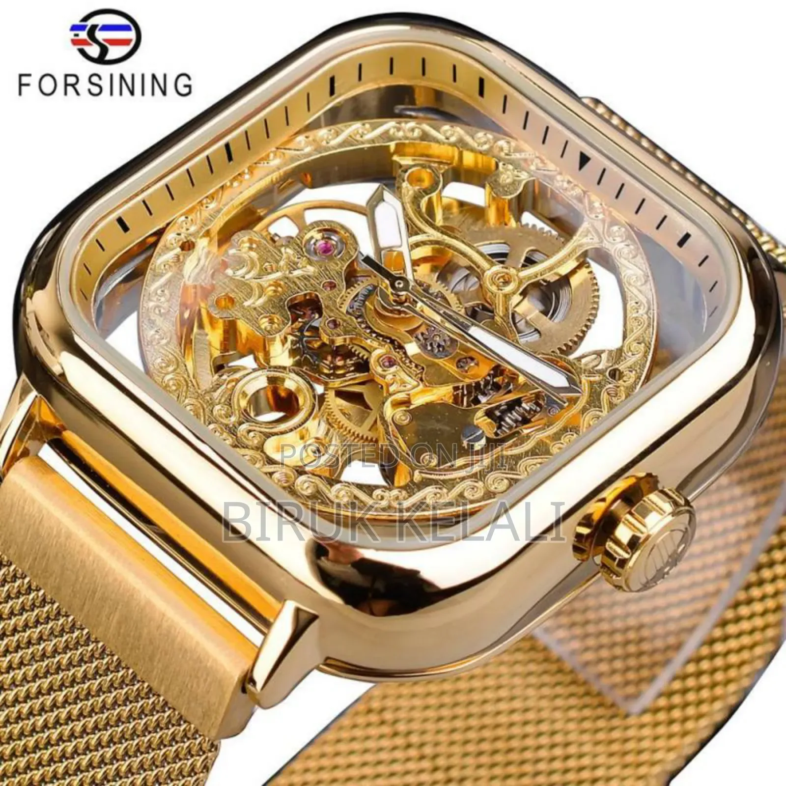 Luxury Automatic Mechanical Watch With Hollowed Dial